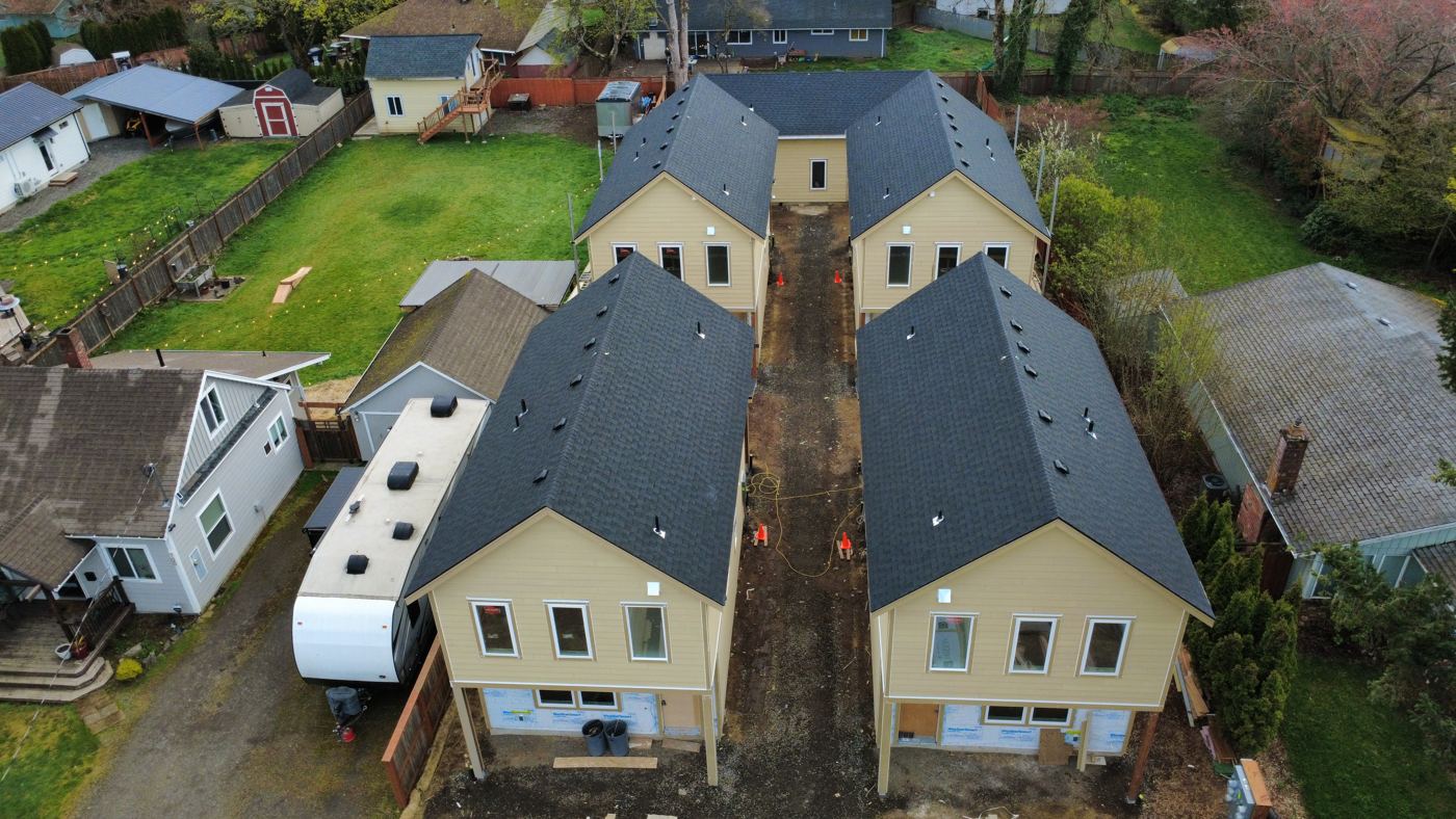 Finished cottages
